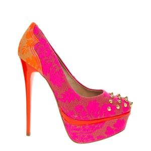 Women's Pink Kg Kactus Furo Studded Platform Shoes